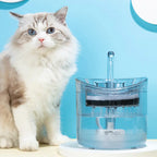 Transparent Smart Automatic Pet Water Dispenser with Filters