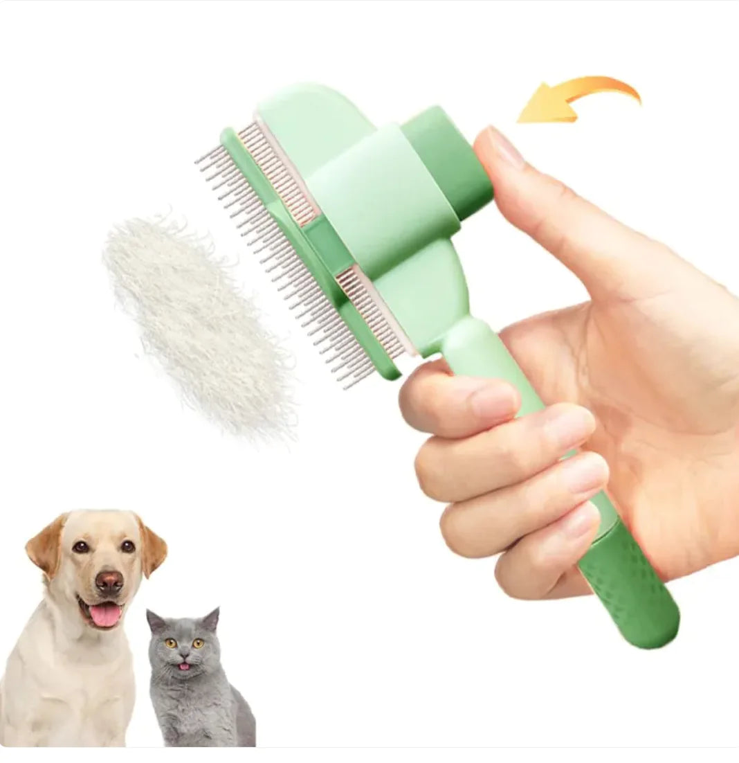 Self-Cleaning Pet Grooming Comb