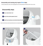 HeyboLux Large Capacity Self Cleaning Cat Litter Box with Safety App Control Odor Free Automatic Smart Open Waste Bin for Cats