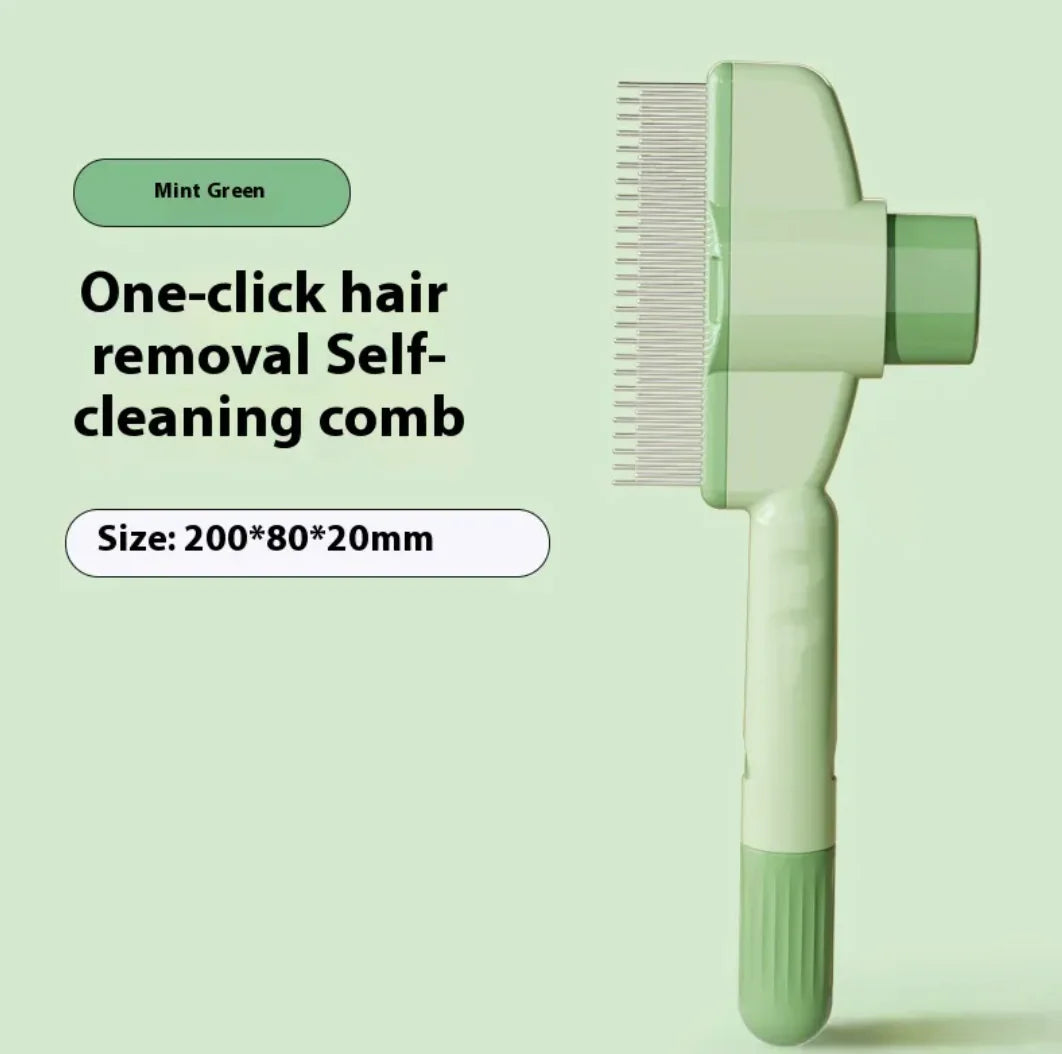 Self-Cleaning Pet Grooming Comb