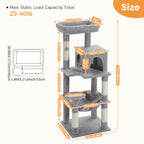 Multi-Level Cat Tree For Cats With Cozy Perches Stable Cat Climbing Frame Cat Scratch Board Toys Cat Furniture