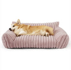 Bedsure Cute Cat Sofa - Soft Corduroy Fleece Pet Bed
